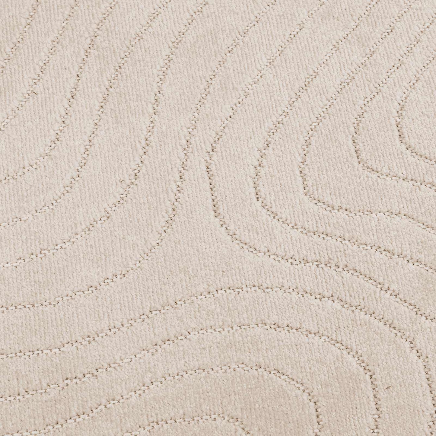 Tappeti per area Rotondo PALMERAS Beige Ø 120 CM Poliestere | homemem39