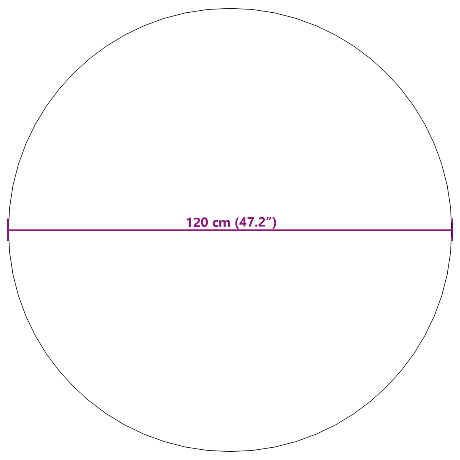 Tappeti per area Rotondo PALMERAS Beige Ø 120 CM Poliestere | homemem39