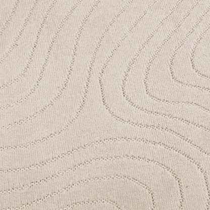 Tappeti per area Rotondo PALMERAS Beige Ø 160 CM Poliestere | homemem39