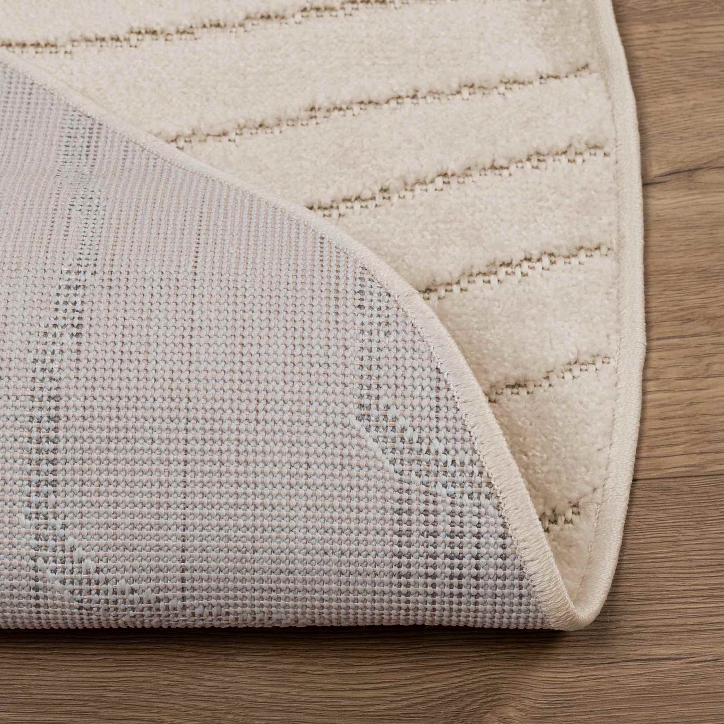 Tappeti per area Rotondo PALMERAS Beige Ø 200 CM Poliestere | homemem39