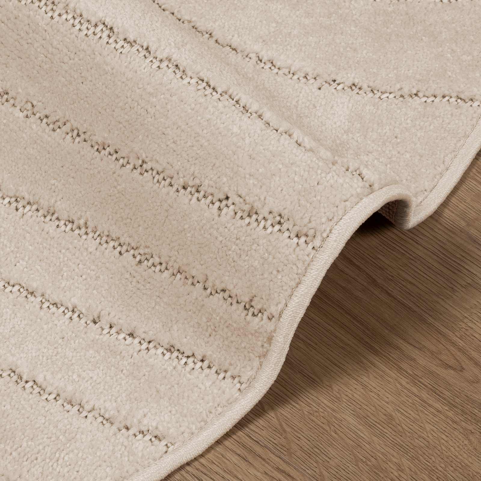Tappeti per area Rotondo PALMERAS Beige Ø 200 CM Poliestere | homemem39