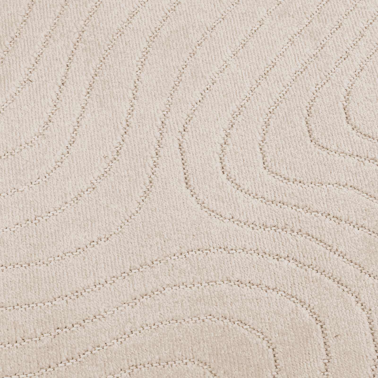 Tappeti per area Rotondo PALMERAS Beige Ø 200 CM Poliestere | homemem39
