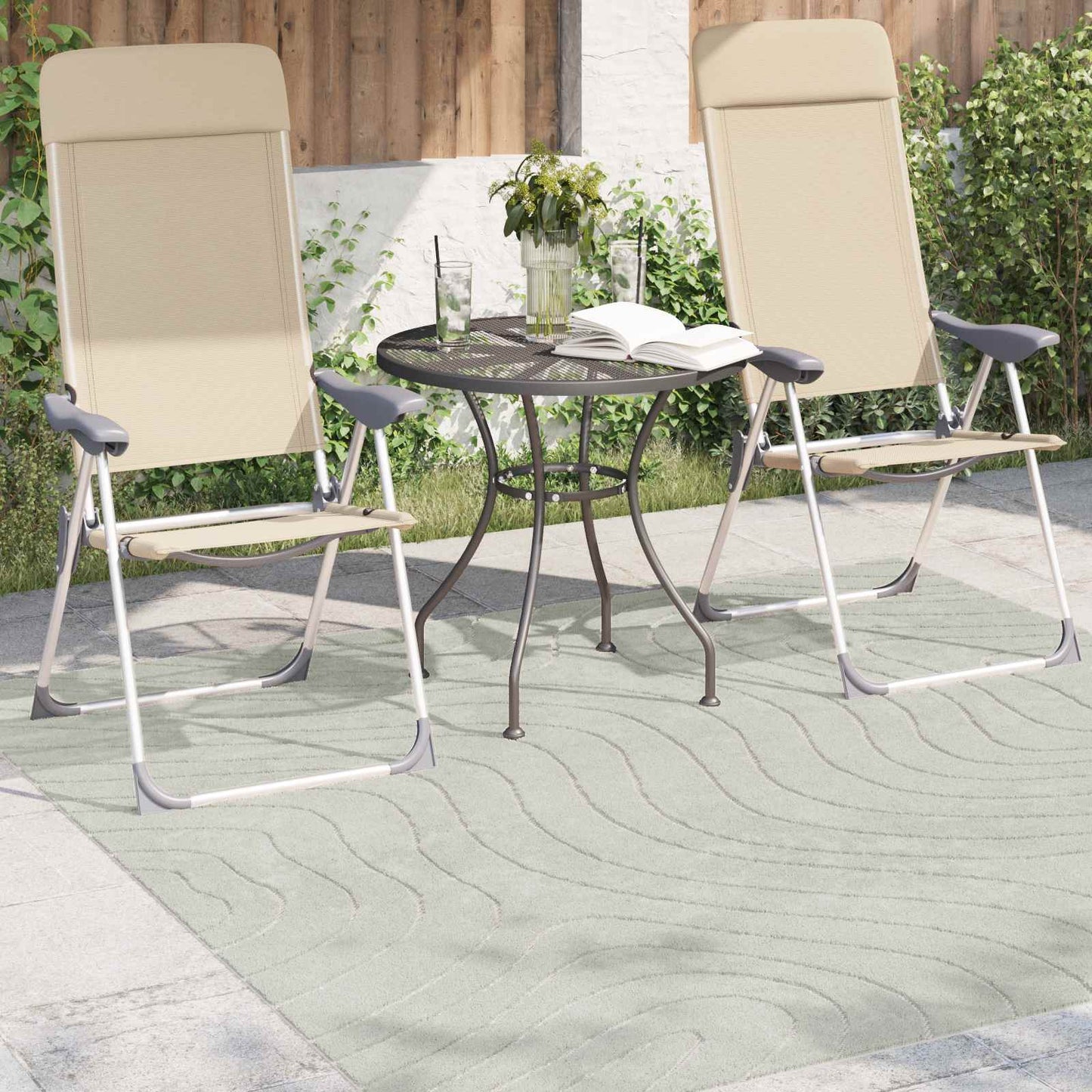Tappeti per area Quadrato PALMERAS Verde 120 x 120 cm | homemem39