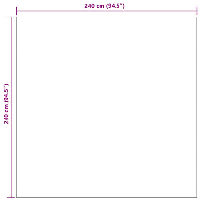 Tappeti per area Quadrato PALMERAS Verde 240 x 240 cm | homemem39