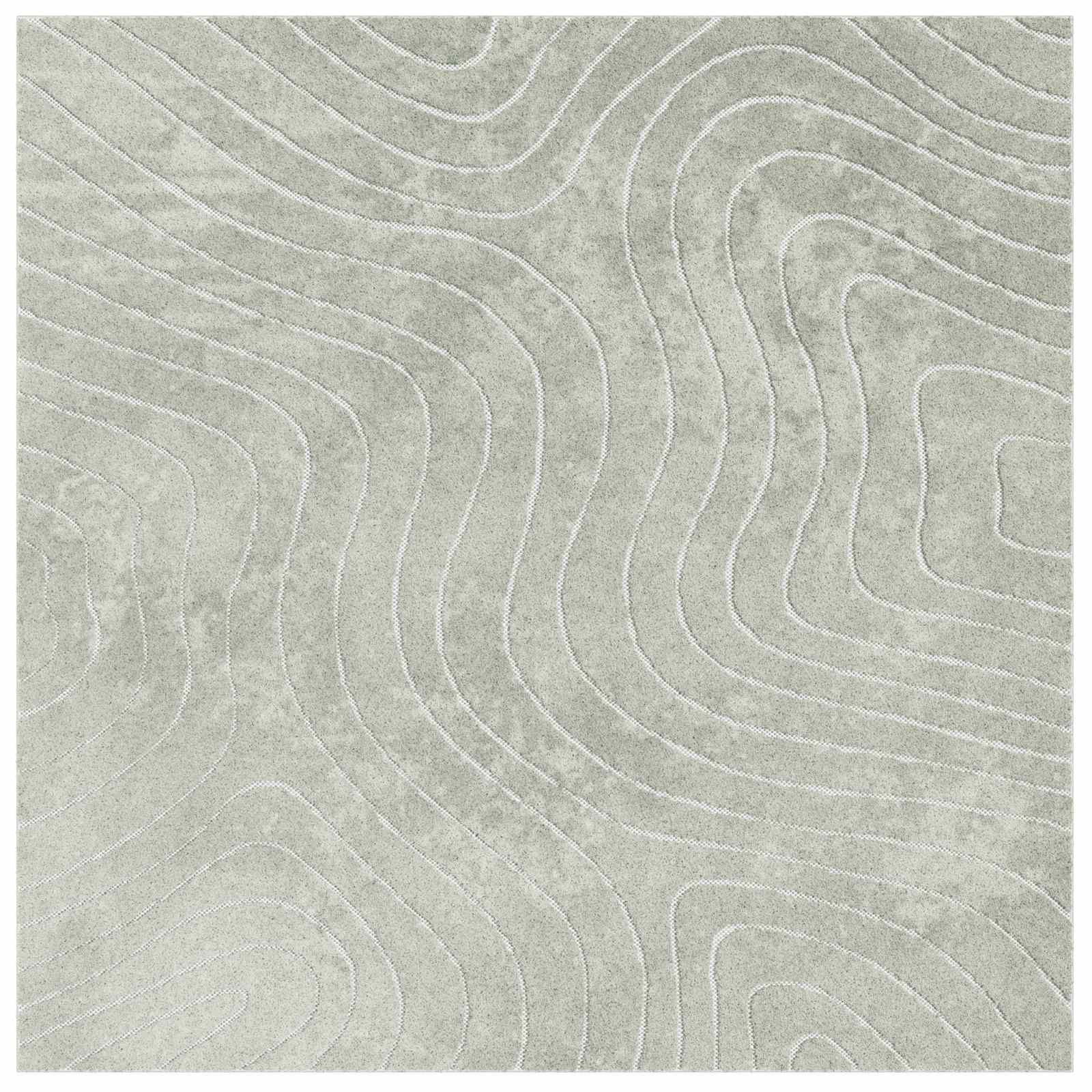 Tappeti per area Quadrato PALMERAS Verde 240 x 240 cm | homemem39