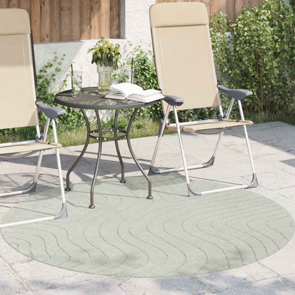 Tappeti per area Rotondo PALMERAS Verde Ø 160 CM Poliestere | homemem39