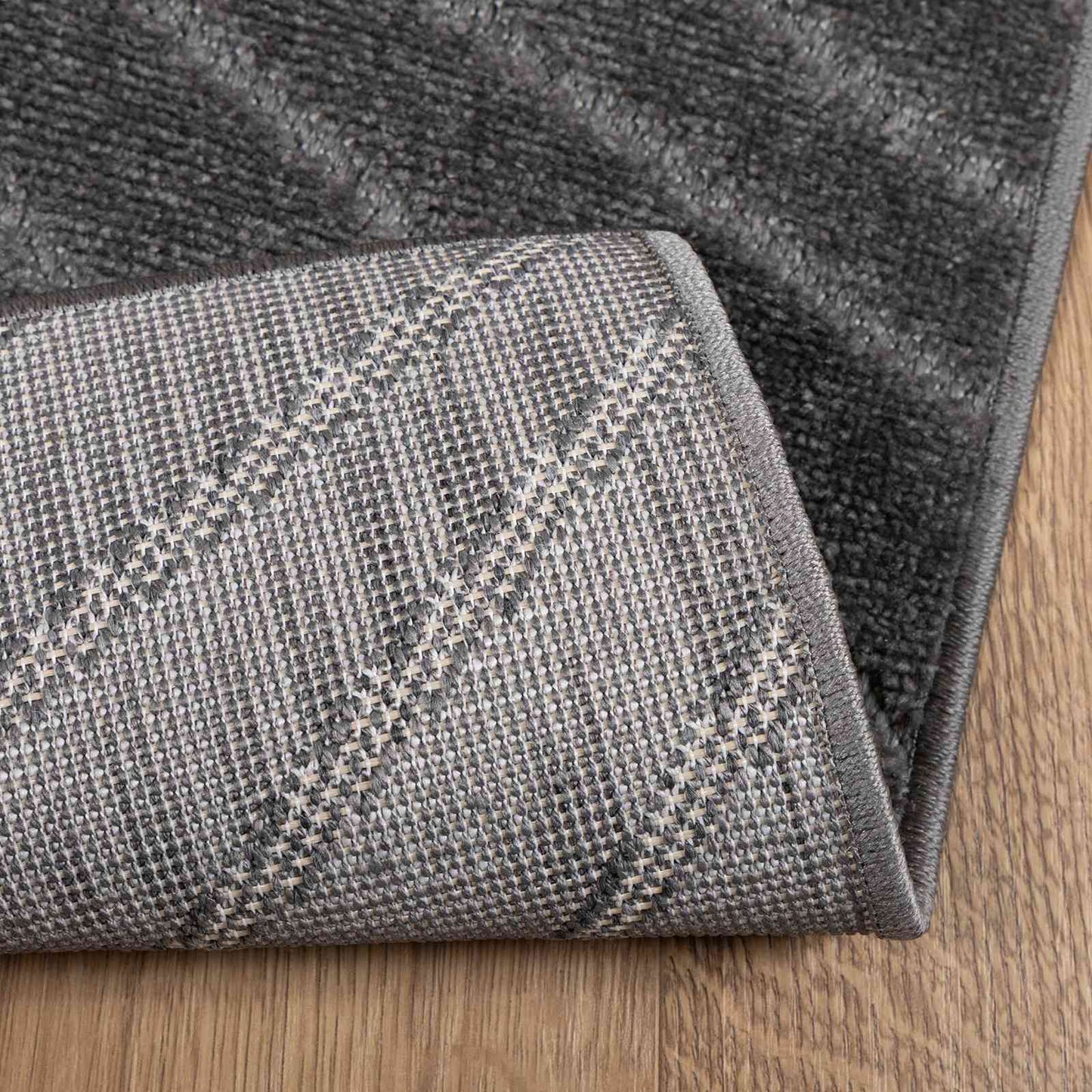 Tappeti per area PALMERAS Antracite 200 x 80 cm Poliestere | homemem39