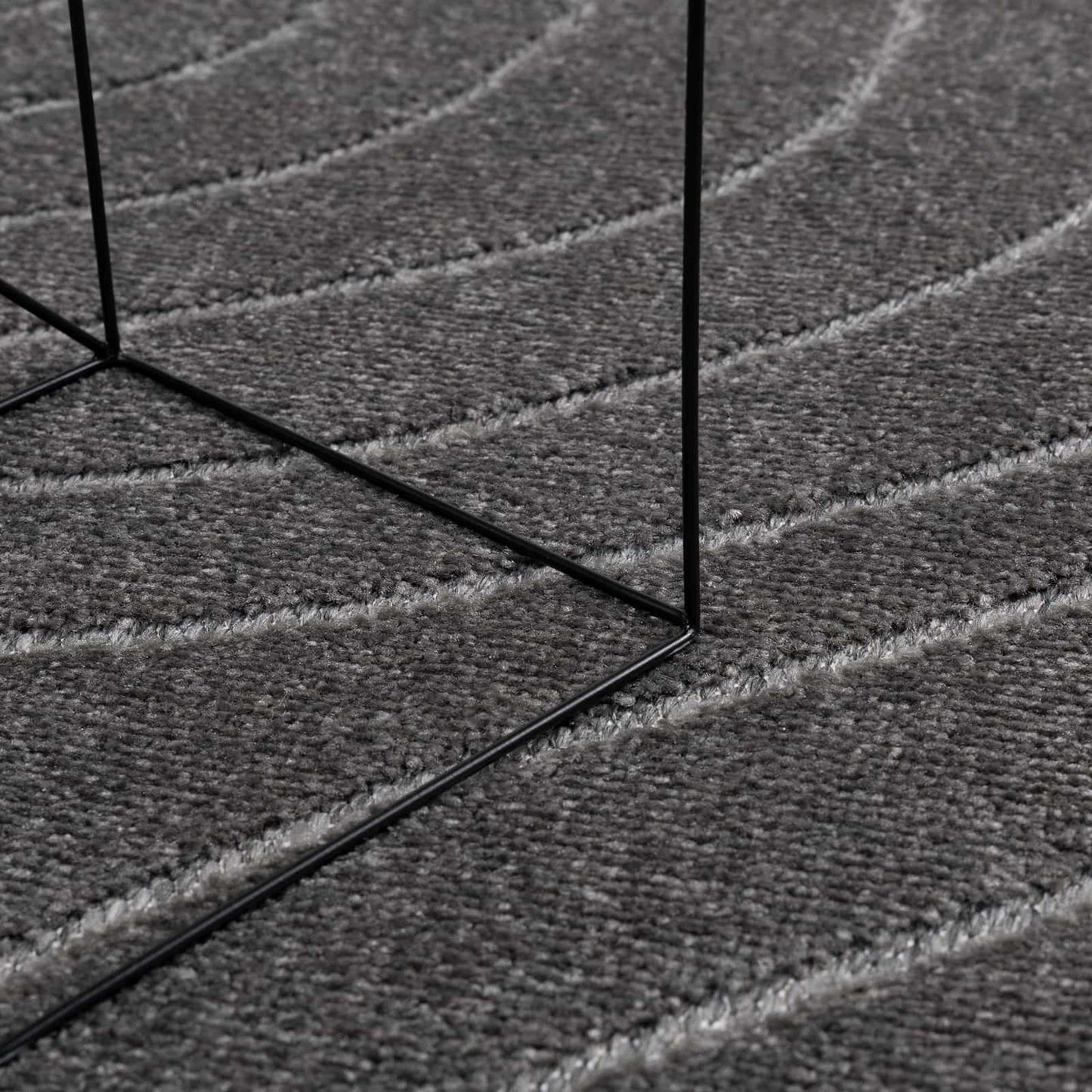 Tappeti per area PALMERAS Antracite 170 x 120 cm Poliestere | homemem39