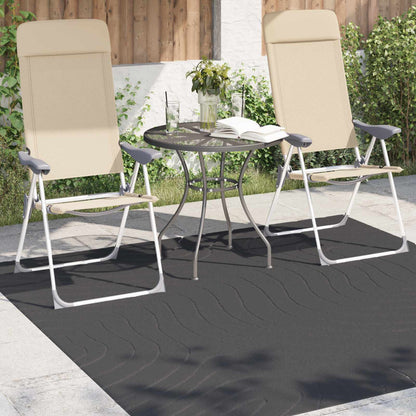 Tappeti per area PALMERAS Antracite 120 x 120 cm Poliestere | homemem39