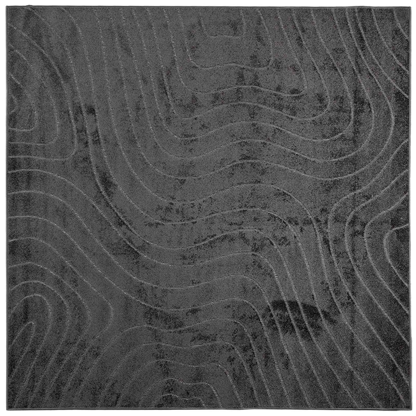 Tappeti per area PALMERAS Antracite 240 x 240 cm Poliestere | homemem39