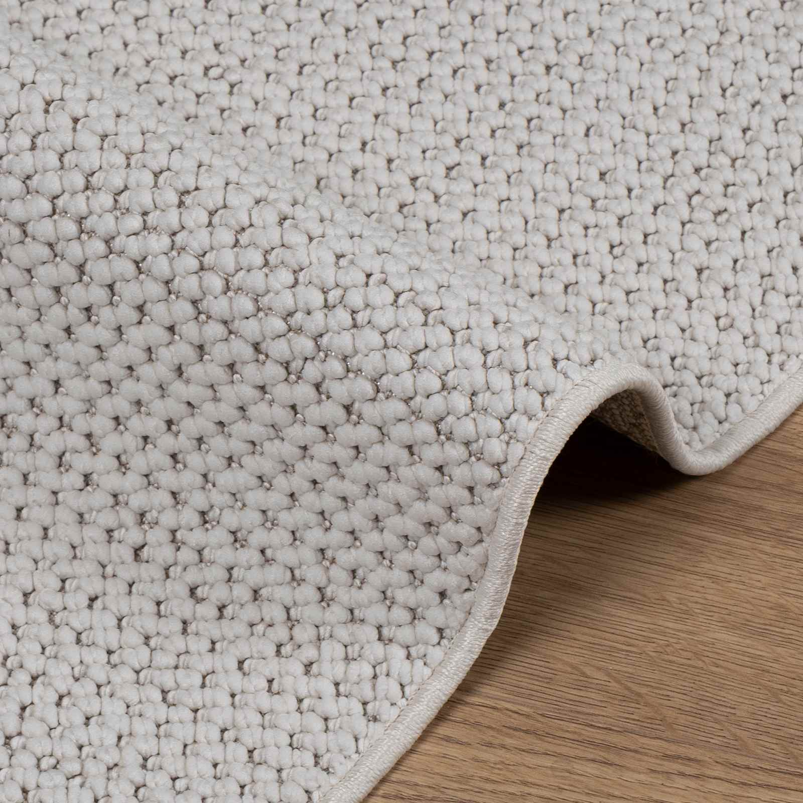 Tappeti per area Rettangolare LUGO Crema 150 x 80 cm Poliestere | homemem39
