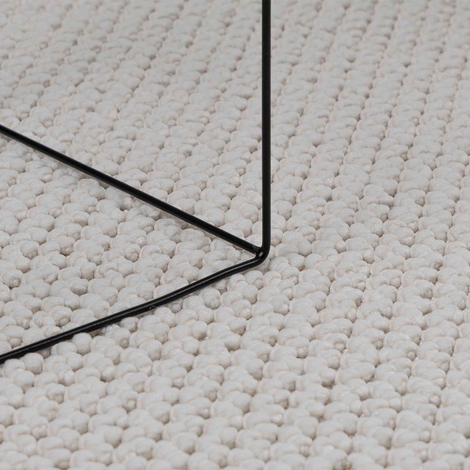 Tappeti per area Rettangolare LUGO Crema 150 x 80 cm Poliestere | homemem39