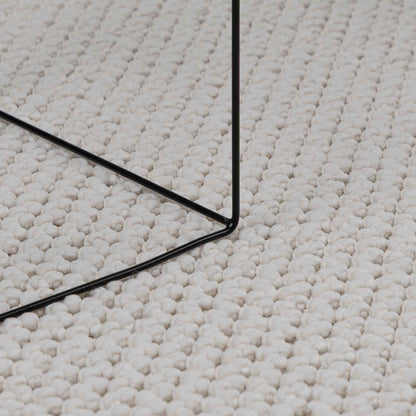 Tappeti per area Rettangolare LUGO Crema 150 x 80 cm Poliestere | homemem39