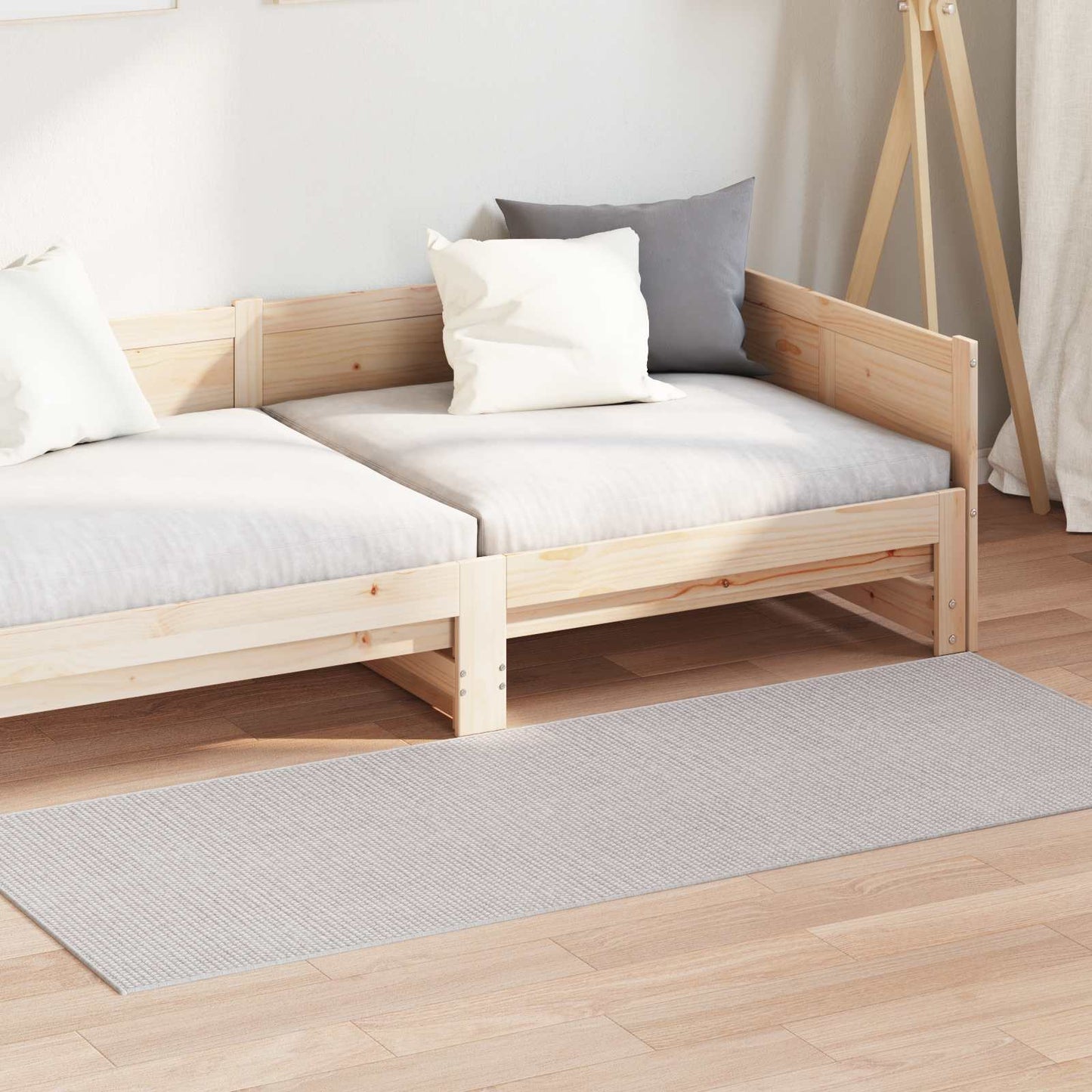 Tappeti per area Rettangolare LUGO Crema 150 x 80 cm Poliestere | homemem39