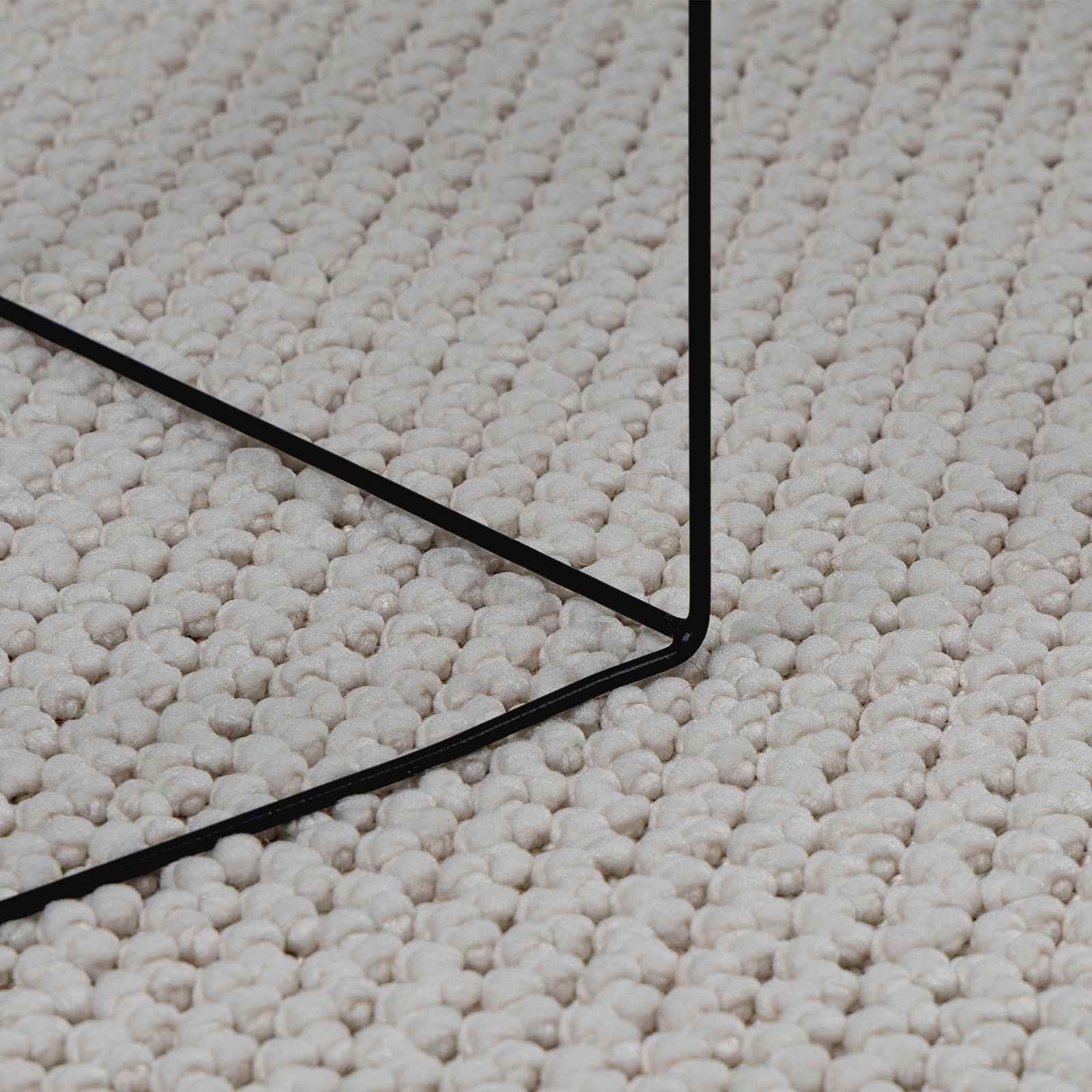 Tappeti per area Rettangolare LUGO Crema 200 x 140 cm | homemem39