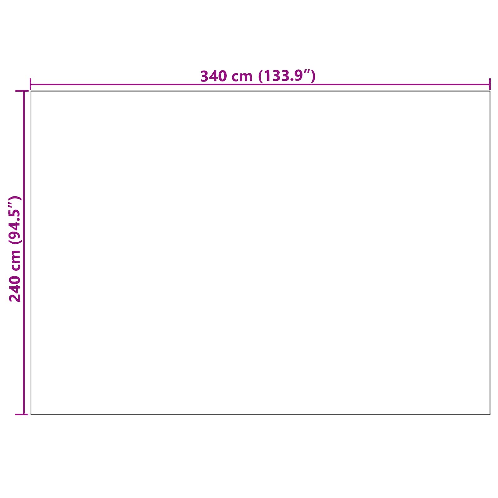 Tappeti per area Rettangolare LUGO Talpa 240 x 340 cm | homemem39