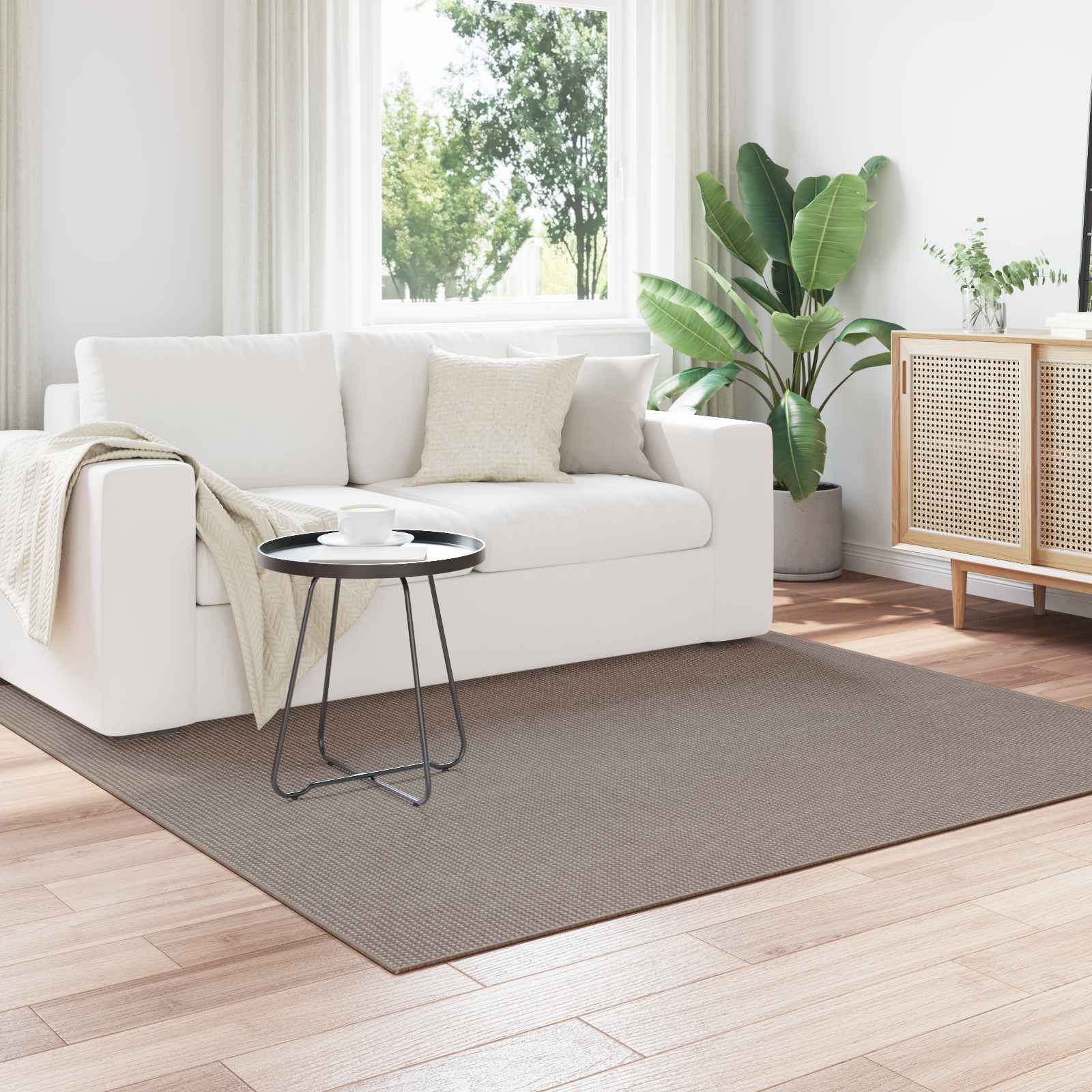 Tappeti per area Quadrato LUGO Talpa 120 x 120 cm Poliestere | homemem39