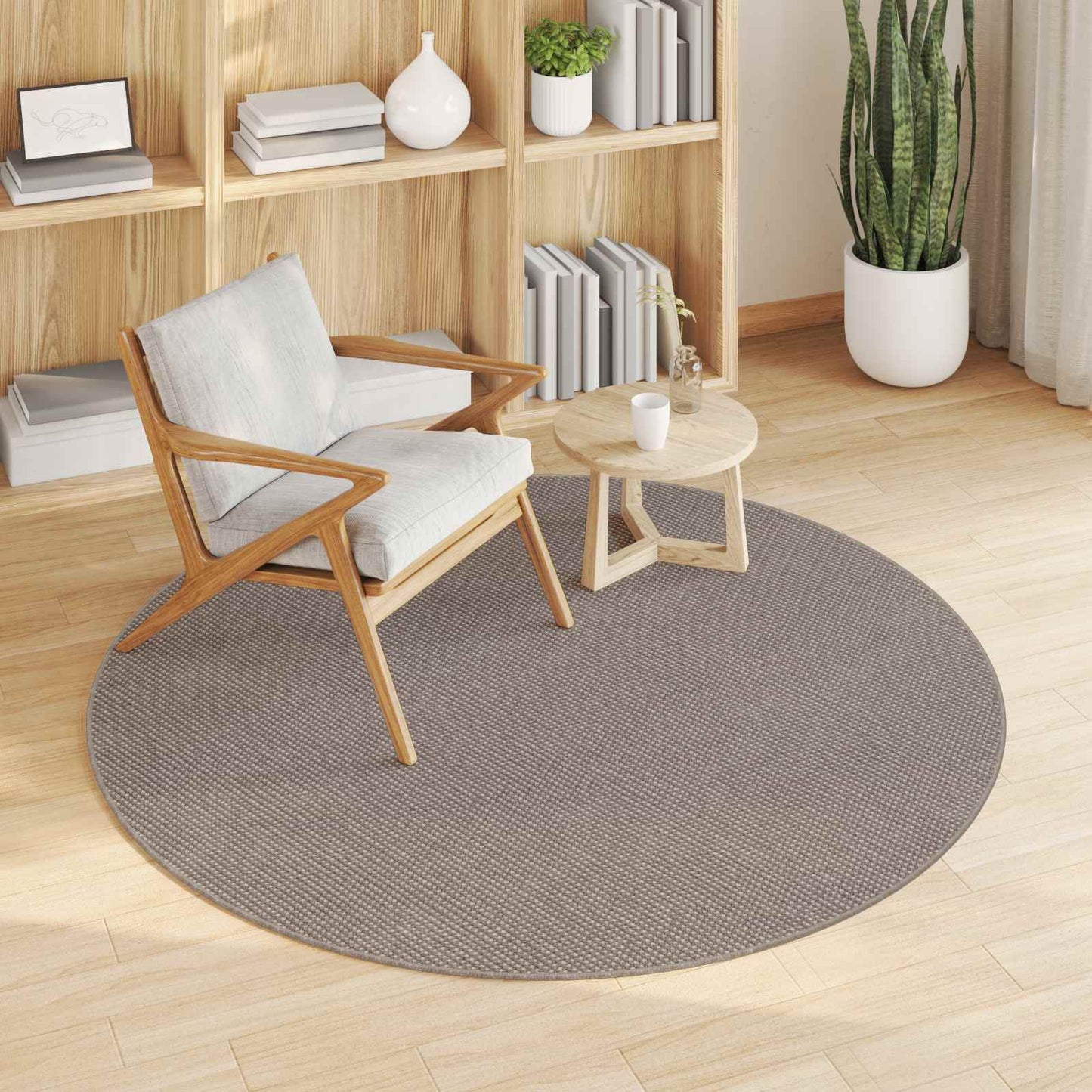 Tappeti per area Rotondo LUGO Talpa Ø 120 CM Poliestere | homemem39