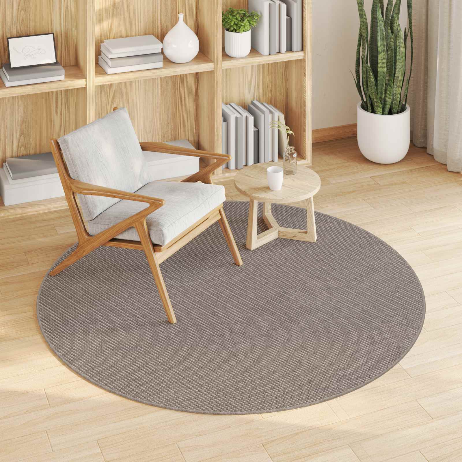 Tappeti per area Rotondo LUGO Talpa Ø 160 CM Poliestere | homemem39