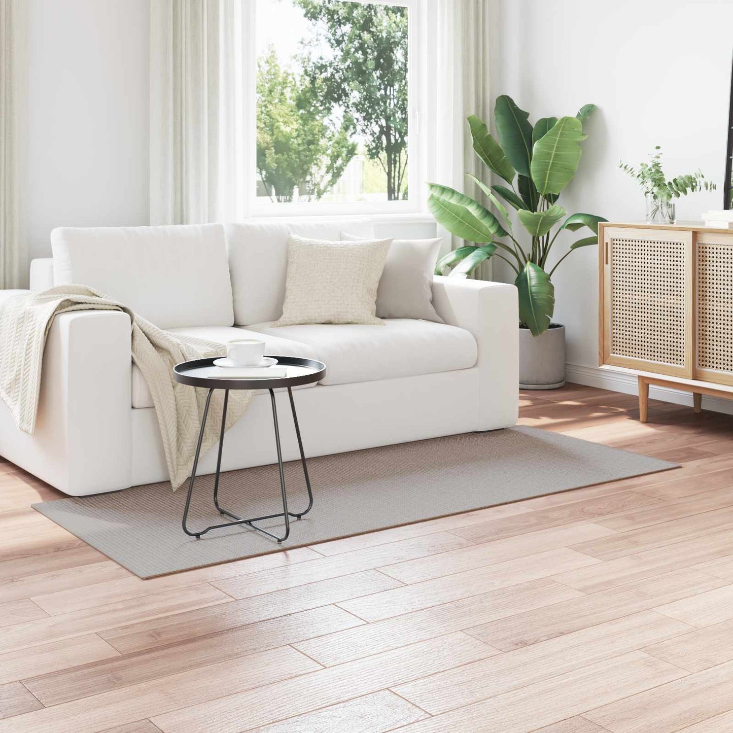 Tappeti per area LUGO Crema e Taupe 150 x 80 cm Poliestere | homemem39