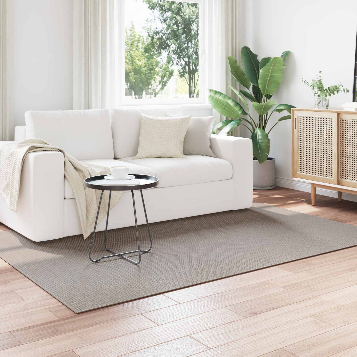 Tappeti per area LUGO Crema e Taupe 200 x 140 cm Poliestere | homemem39