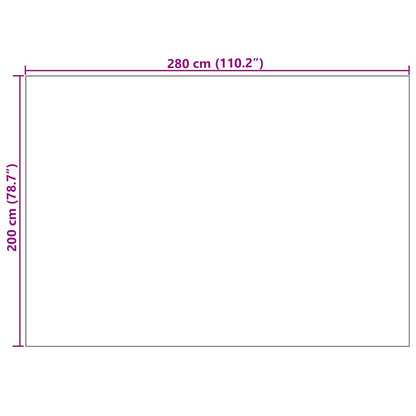Tappeti per area LUGO Crema e Taupe 280 x 200 cm Poliestere | homemem39
