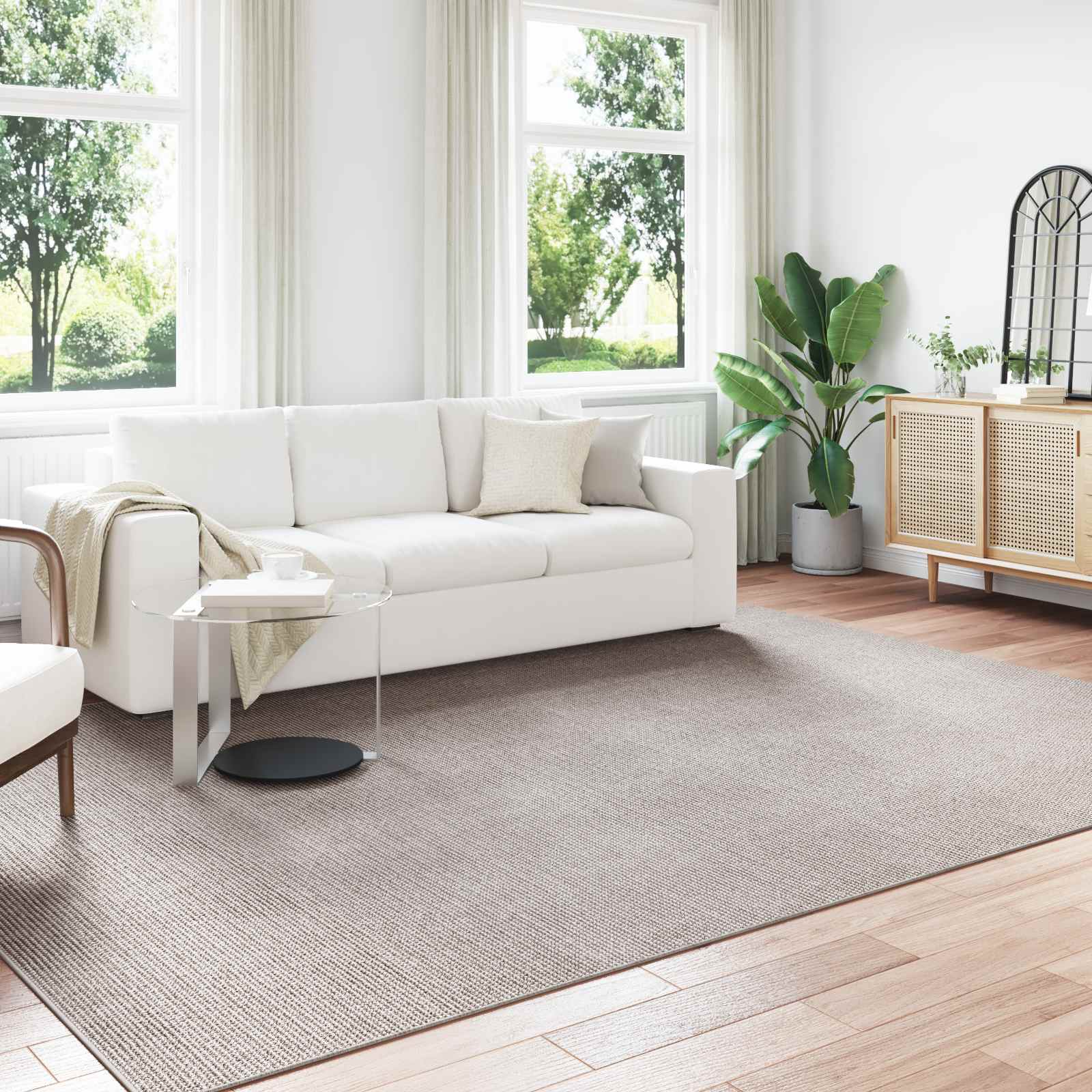 Tappeti per area LUGO Crema e Taupe 340 x 240 cm Poliestere | homemem39