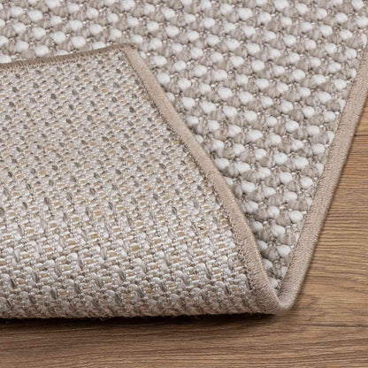 Tappeti per area LUGO Crema e Taupe 120 x 120 cm Poliestere | homemem39