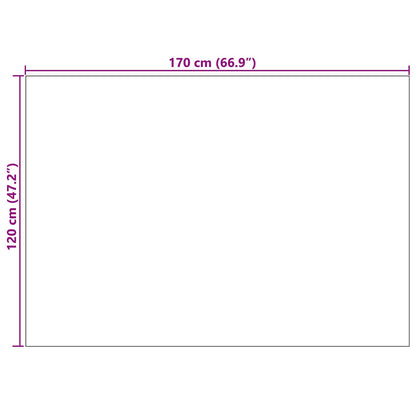 Tappeti per area LUGO Crema e Grigio 120 x 170 cm Poliestere | homemem39