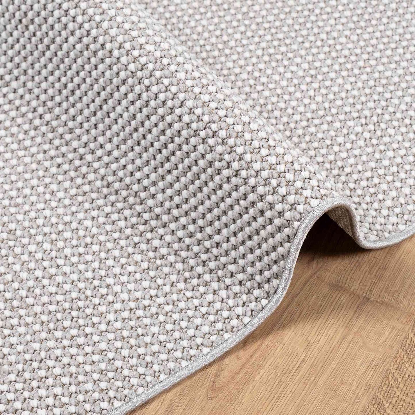 Tappeti per area LUGO Crema e Grigio 120 x 120 cm Poliestere | homemem39