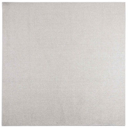 Tappeti per area LUGO Crema e Grigio 120 x 120 cm Poliestere