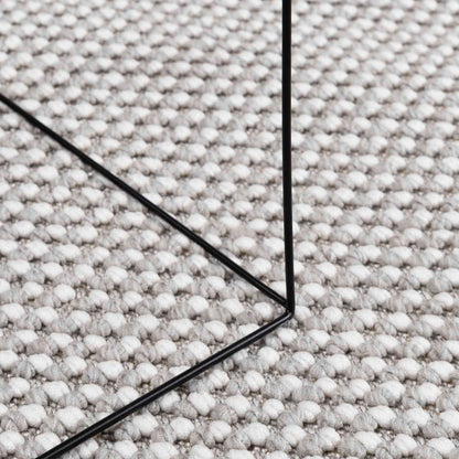Tappeti per area LUGO Crema e Grigio 240 x 240 cm Poliestere | homemem39