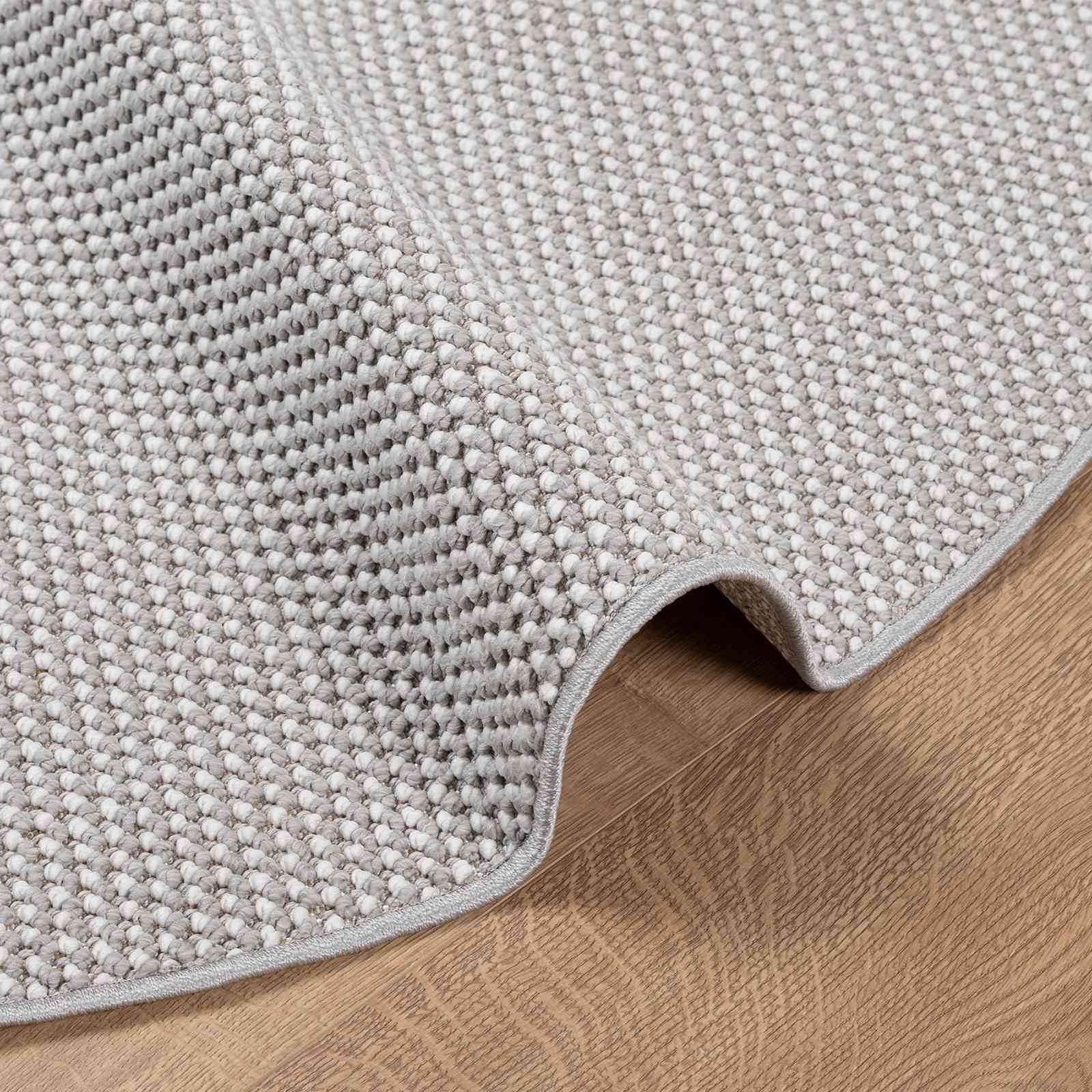 Tappeti per area Rotondo LUGO Crema e Grigio Ø 160 CM | homemem39