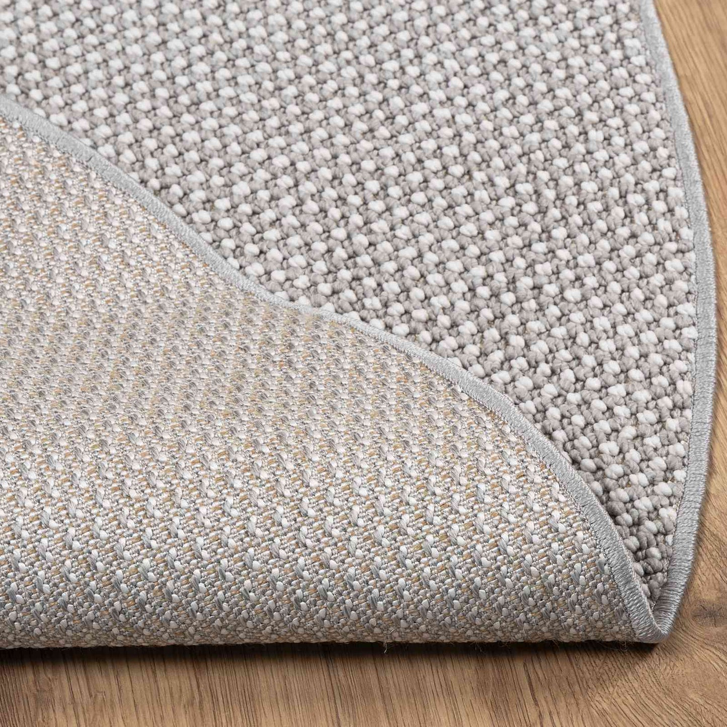 Tappeti per area Rotondo LUGO Crema e Grigio Ø 200 CM | homemem39