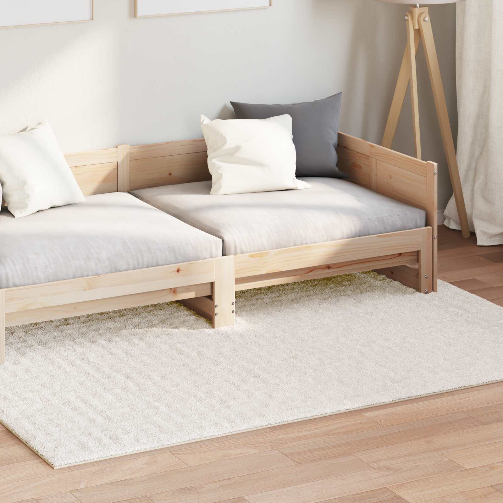 Tappeti per area SIROLO Crema 170 x 120 cm Poliestere | homemem39