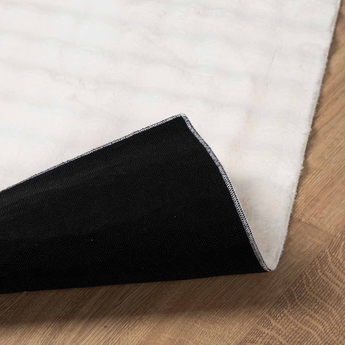Tappeti per area Quadrato SIROLO Crema 200 x 200 cm Poliestere | homemem39