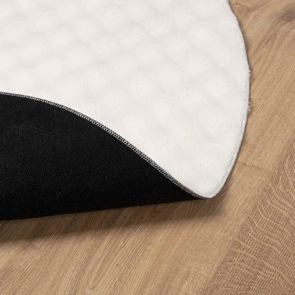 Tappeti per area Rotondo SIROLO Crema Ø 120 CM Poliestere | homemem39