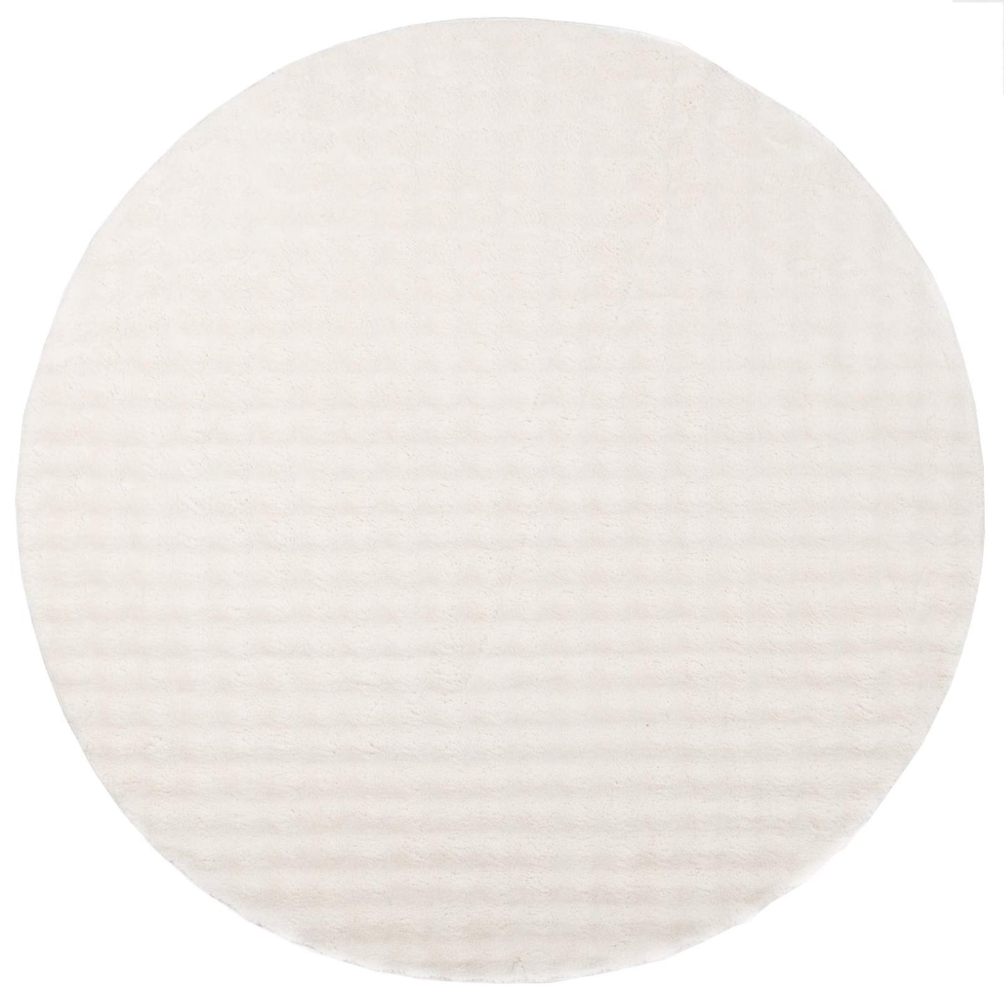Tappeti per area Rotondo SIROLO Crema Ø 160 CM Poliestere | homemem39