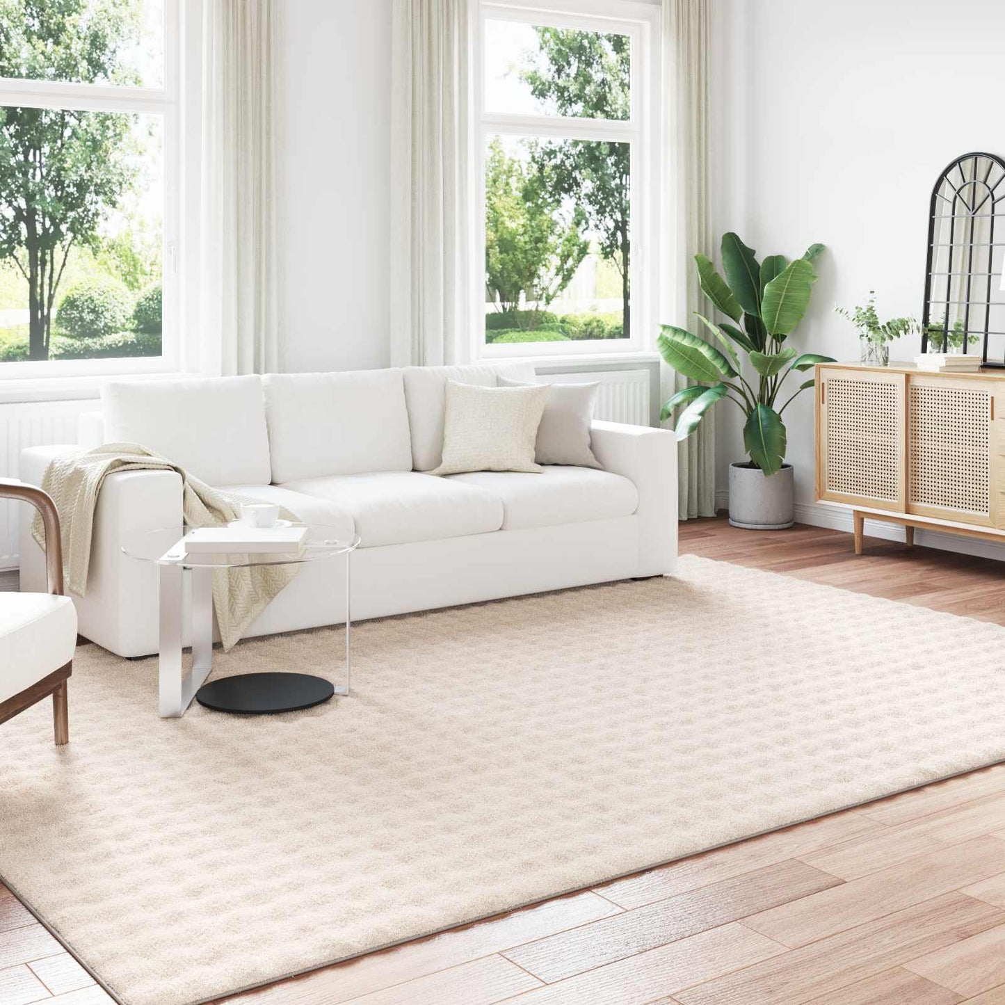 Tappeti per area SIROLO Beige 340 x 240 cm Poliestere