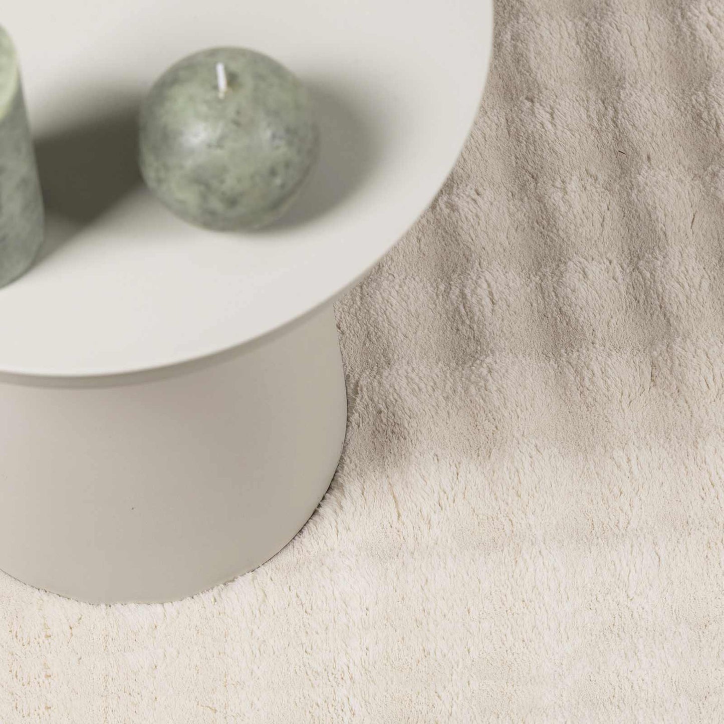 Tappeti per area Quadrato SIROLO Beige 200 x 200 cm Poliestere | homemem39