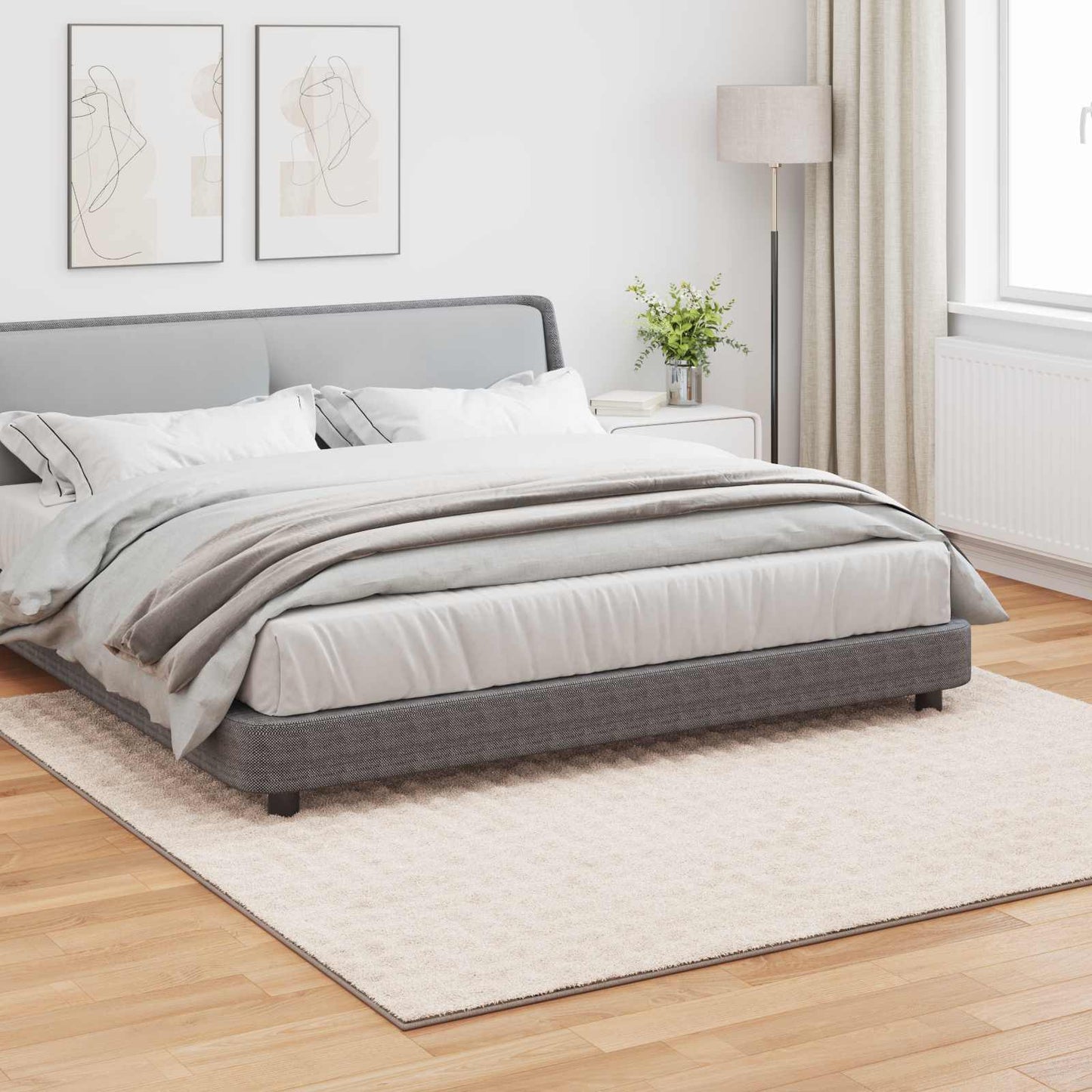 Tappeti per area Quadrato SIROLO Beige 240 x 240 cm Poliestere | homemem39