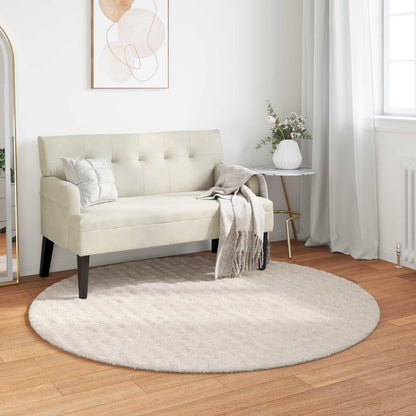 Tappeti per area Rotondo SIROLO Beige Ø 160 CM Poliestere | homemem39
