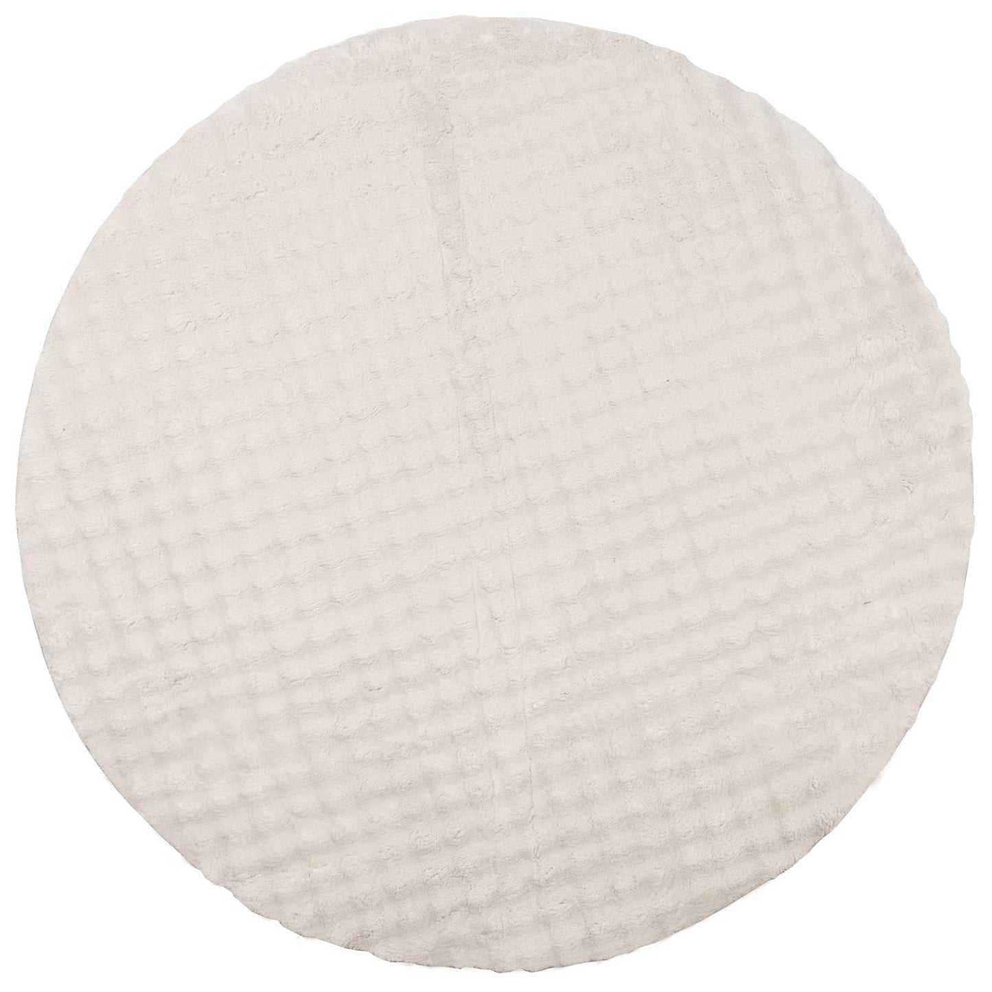 Tappeti per area Rotondo SIROLO Beige Ø 160 CM Poliestere | homemem39