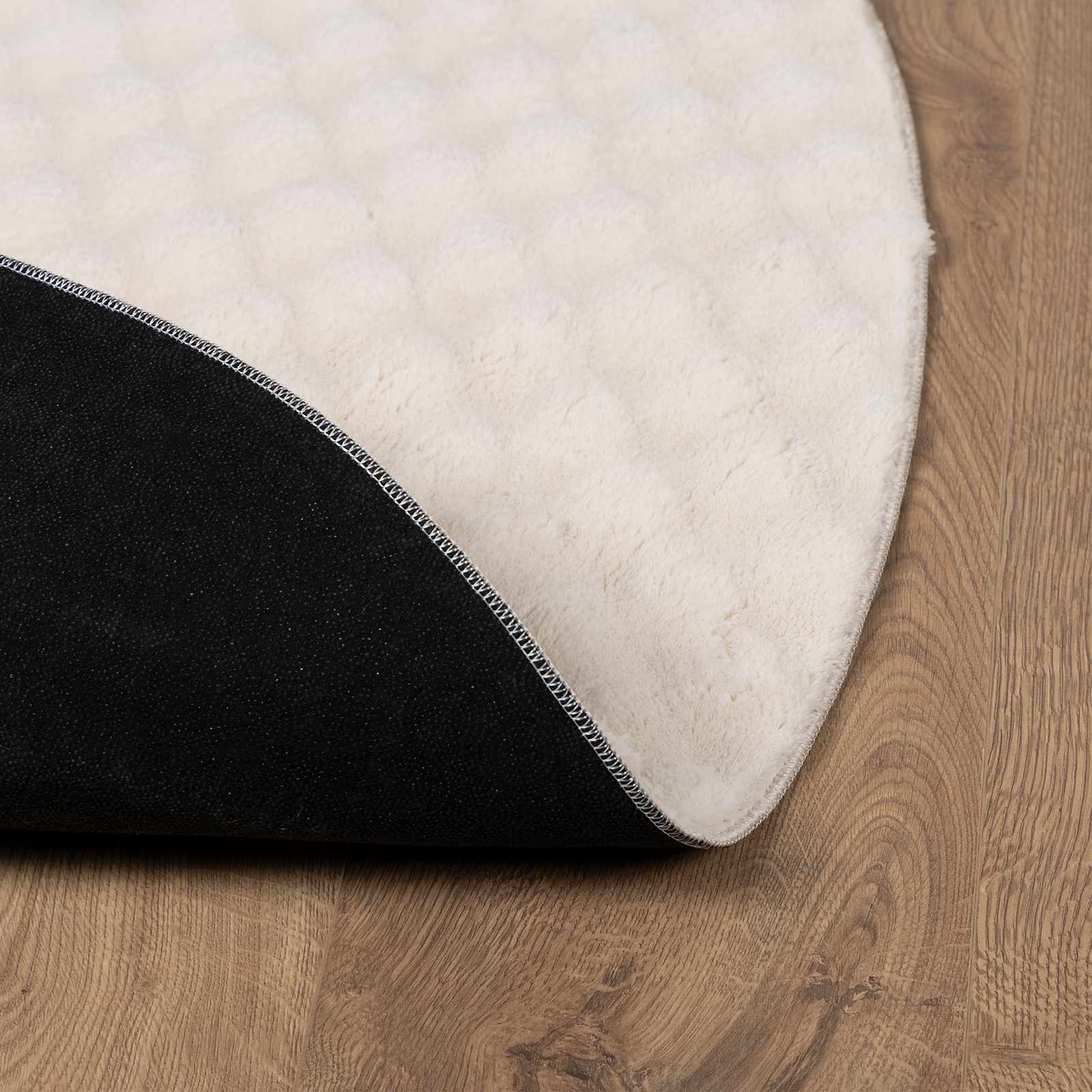 Tappeti per area Rotondo SIROLO Beige Ø 200 CM Poliestere | homemem39