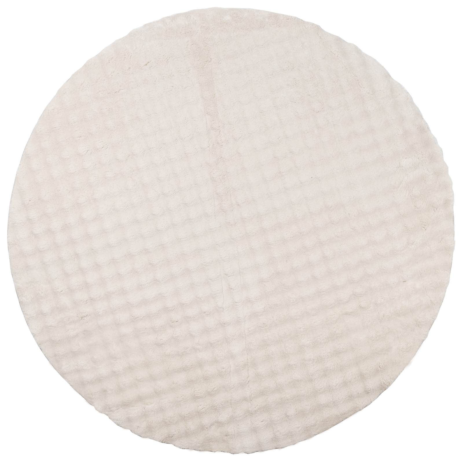 Tappeti per area Rotondo SIROLO Beige Ø 200 CM Poliestere | homemem39