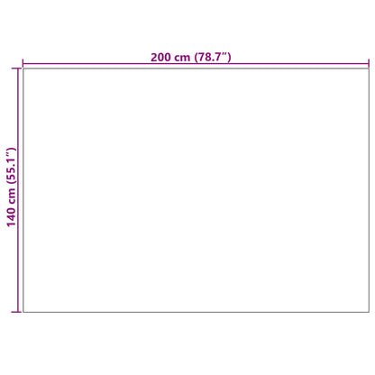 Tappeti per area SIROLO Sabbia 200 x 140 cm Poliestere | homemem39