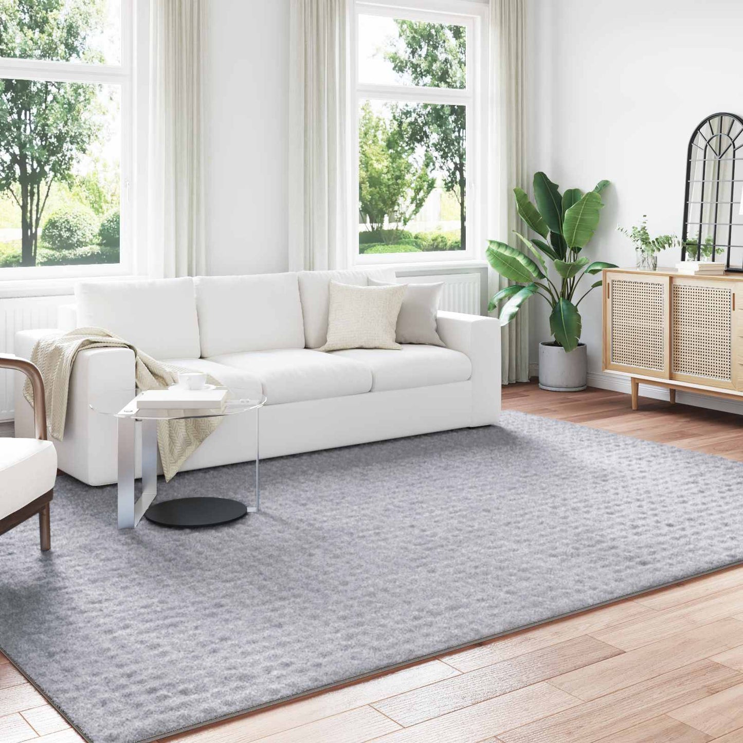 Tappeti per area SIROLO Grigio 280 x 200 cm Poliestere | homemem39