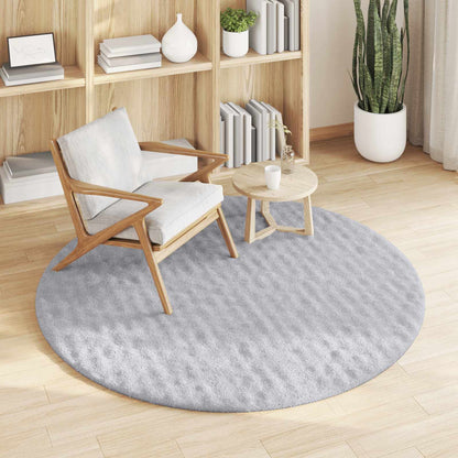 Tappeti per area Rotondo SIROLO Grigio Ø 120 CM Poliestere