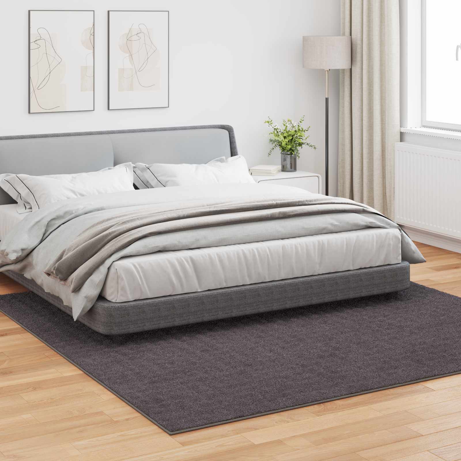 Tappeti per area SIROLO Antracite 240 x 240 cm Poliestere | homemem39
