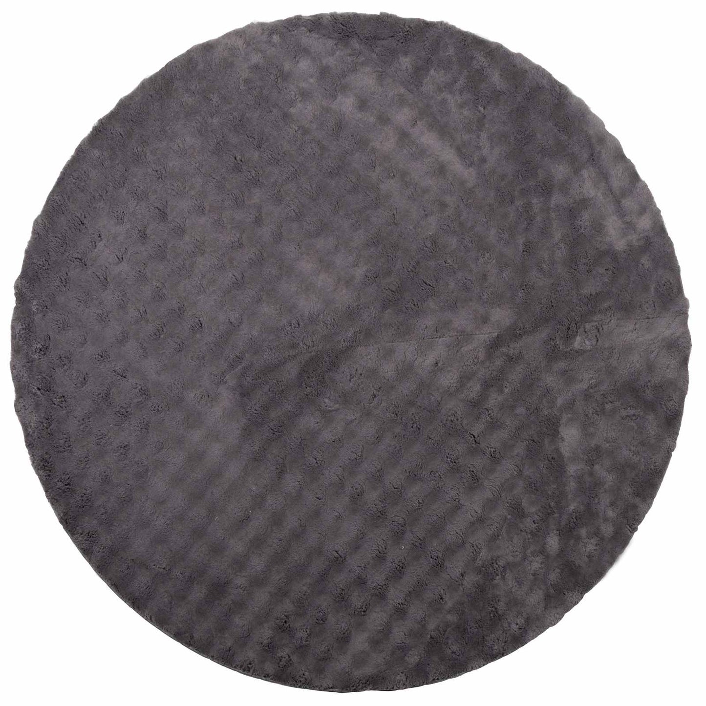 Tappeti per area Rotondo SIROLO Antracite Ø 160 CM Poliestere